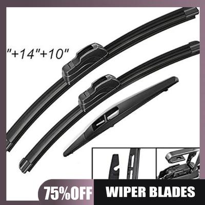 Suitable for Suzuki SX4 2006-2020 Front and Rear Wipers 26 Inches + 14 Inches + 10 Inches Wiper Blades