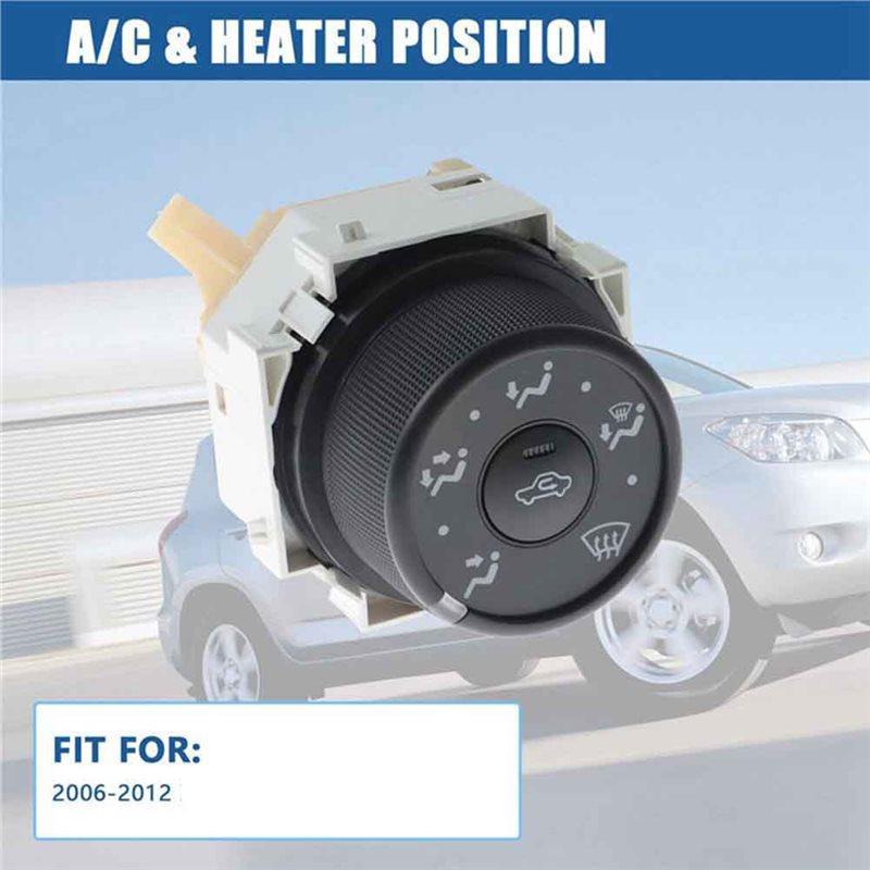 Easy Use For Toyota RAV4 2006-2012 Replacement A/C Mode HVAC Control Switch& Knob 55901-0R010, 55901-42020 Control Unit Position