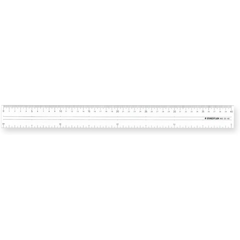 STAEDTLER (STAEDTLER) ruler with scales on both sides 40cm 962 20-40