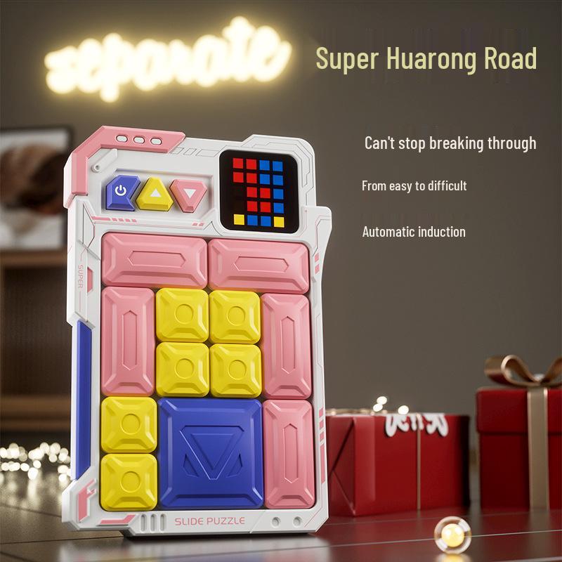 Smart Magnetic Huarong Road Puzzle Blocks for Kids (Ages 4-6) - Educational and Stress-Relief Toy