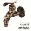 Vintage Inspires Wall Mount Faucet Handcrafted Water Tap Hand Polishes Faucet Upgrades for Indoor Outdoor Water Control