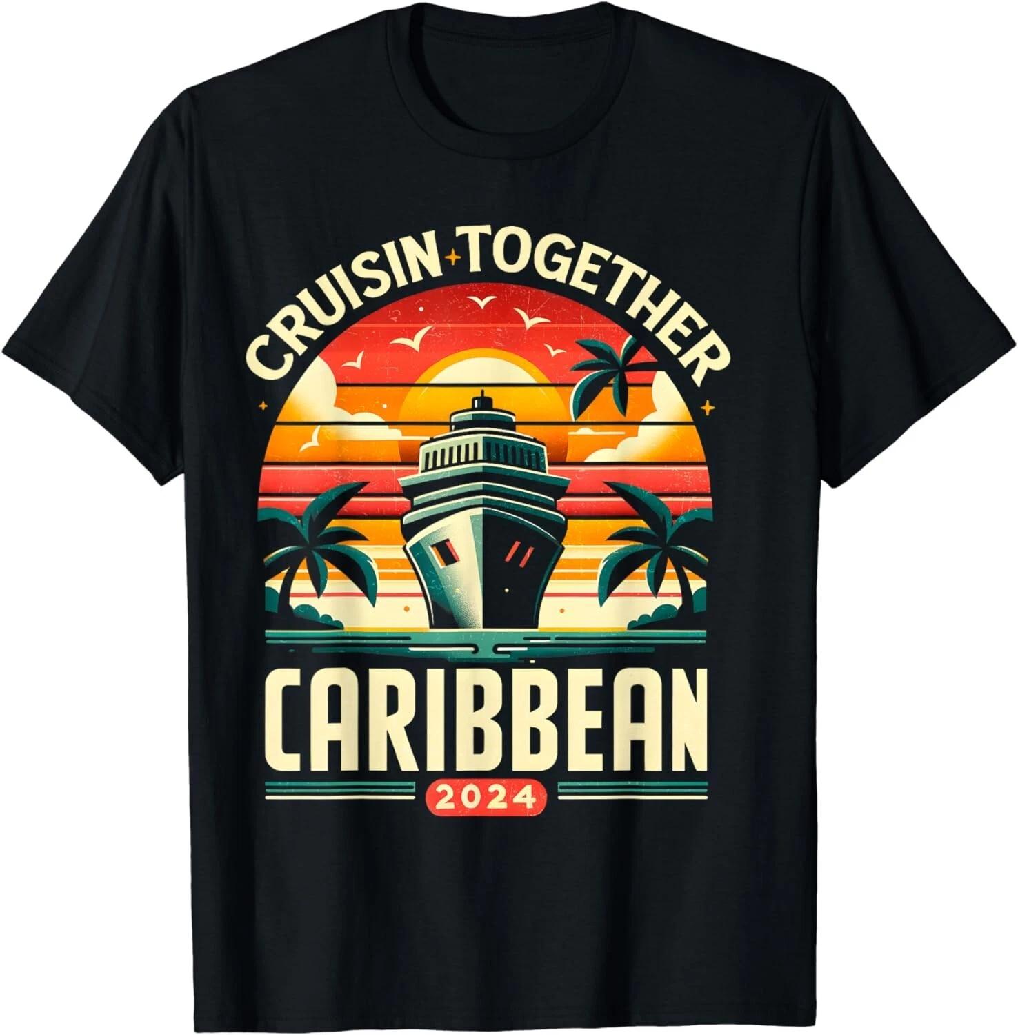 Family Summer Vacation Tee Cruisin Together Caribbean 2024 Gift Unisex T-Shirt XL