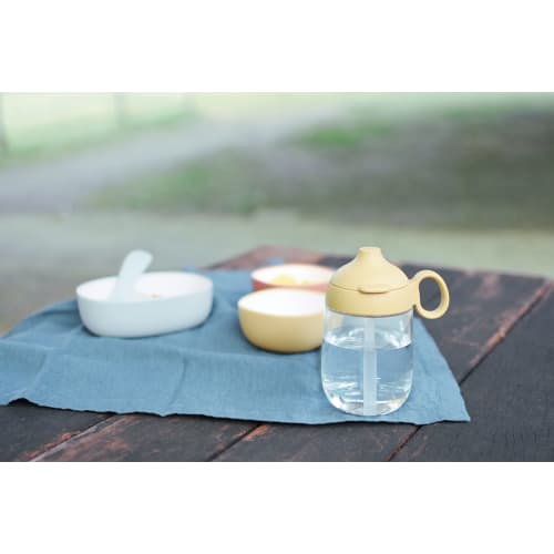 KINTO BONBO Straw Mug, 260ml, Orange, Kids/Baby, Dishwasher Safe, 26452