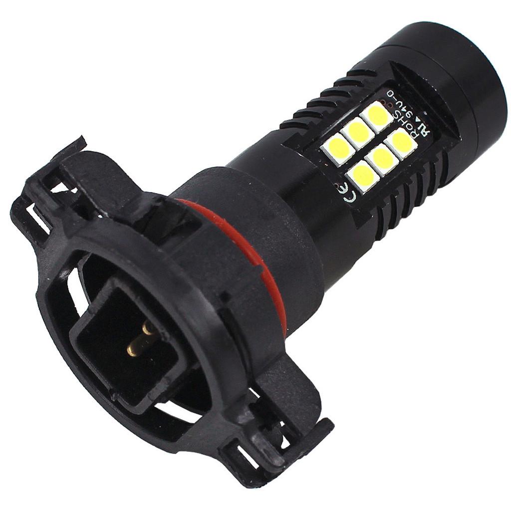 2Pcs 12V DC H16 3030 21 LED Lights White 6500K Car Fog Head Light Lamp Headlight