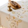 Chemin de table Décoration festive Ambiance Longue nappe Frangée Tissée Jacquard Housse de table basse