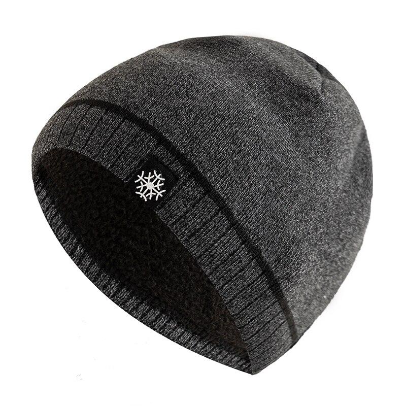 Hot Sale Winter Hats Outdoor Men Warm Ski Beanie Cap Casual Snow Label Decor Winter Luxury Knitted Hats