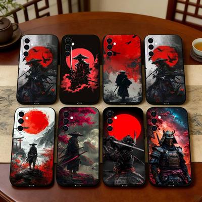 J-Japanisches Bushido S-Samurai Handyhülle Für Samsung Galaxy A73,A72,A71,A70,A53,A52,A51,Weiche Silikon Schwarze Hülle