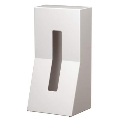 Marks International DUENDE Tissue Case ABS White Vertical Stand Type Tissue Box with Inner Simple Plastic Lightweight Water Resistant Space Saving