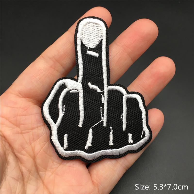 Totenkopf Punk Patches Für Kleidung Stickerei Streifen Diy Abzeichen Nähen Dekoration Kleidung Aufkleber Aufbügeln Aufnäher