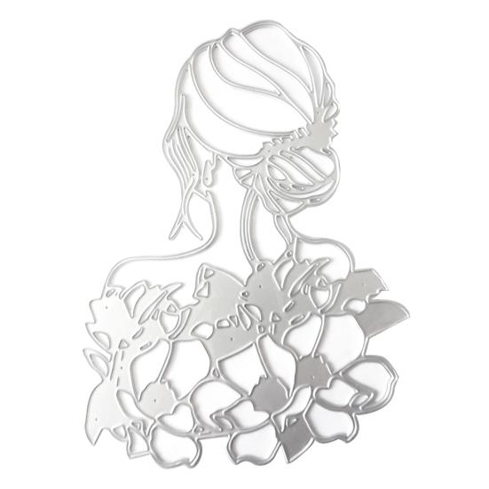 

Цветочница резки штамп DIY скрапбук штамповка бумажные карты ремесло трафарет плесень серебряный