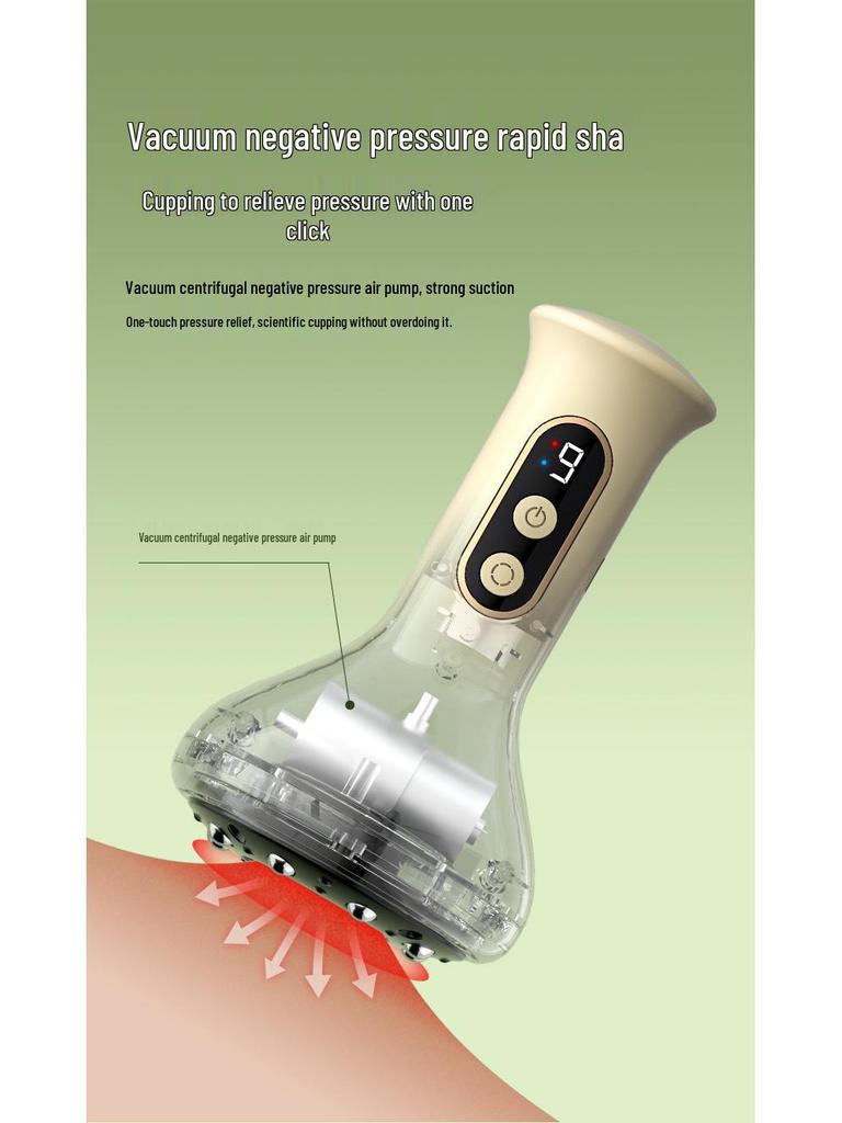 Xinbailu Smart Electric Cupping Massager with Heat and Negative Pressure Therapy