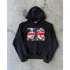 Herren Vintage Dunkles Print Kapuzenpullover Langarm Locker Streetwear Y2K Lässiges Oberteil