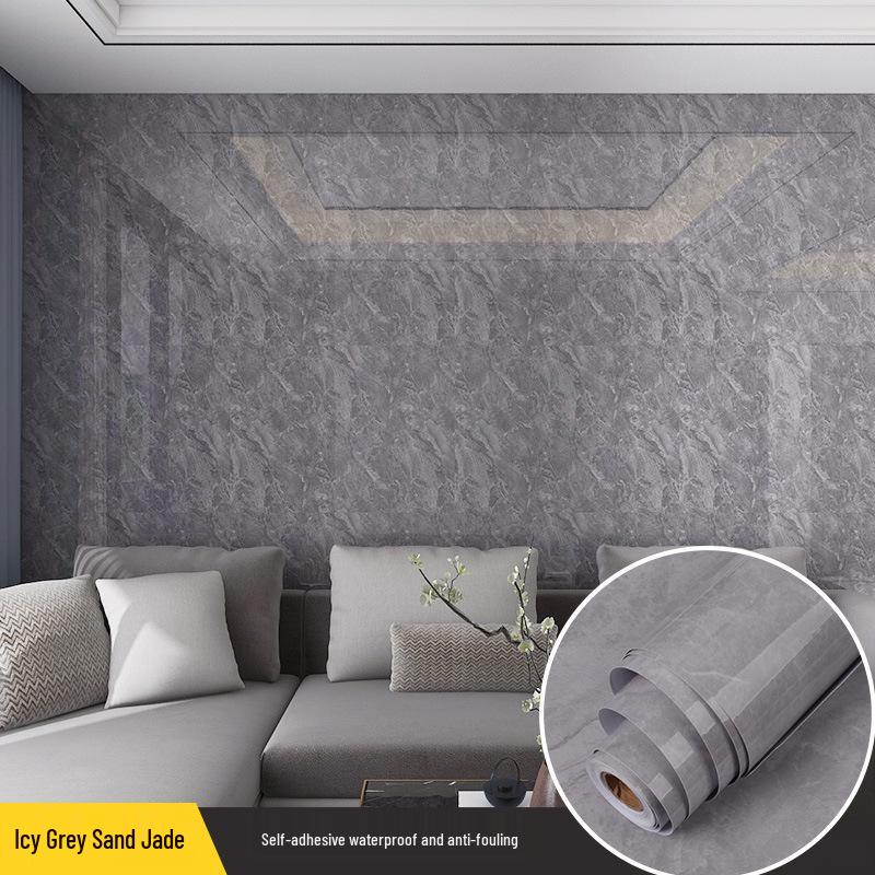 3D Marble Wall Sticker: Self-Adhesive, Oil-Proof, Thickened Decor for Bathroom, Kitchen, Wardrobe