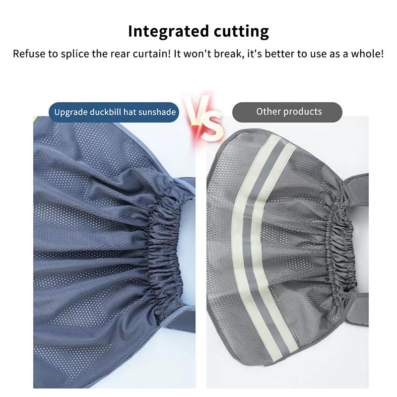 Summer Sun Shade Safety Hard Hat Neck Shield Helmet Sun Shade Reflective Stripe Cap Cover For Construction Workers