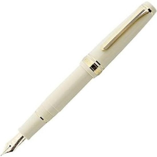 Sailor Professional Gear Slim Mini Ivory-Color Medium Fine Nib 11-1303-317 with Converter