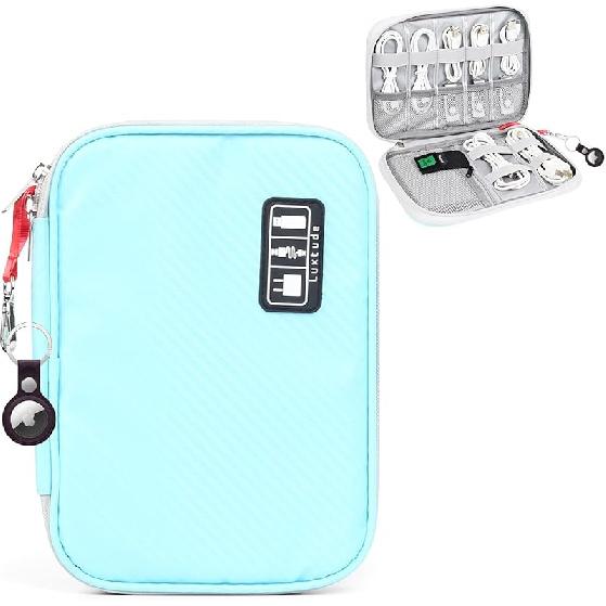 Luxtude Cord Organizer Travel, Cable Organizer Bag, Portable Electronics Organizer, Travel Essentials for Cord Storage/Charger Storage/Cable Compact