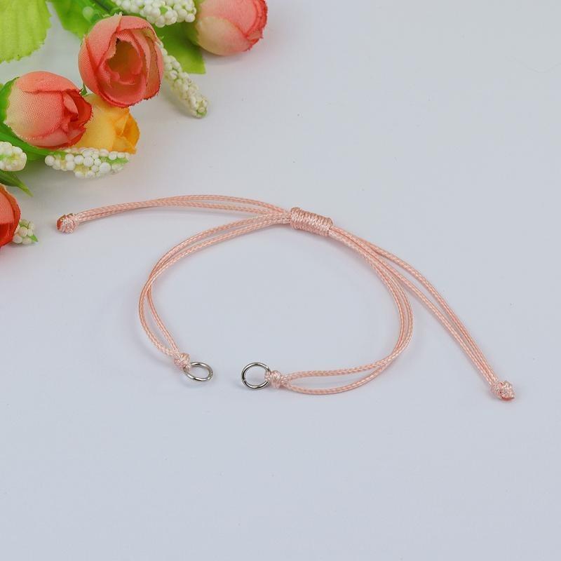 Wax rope woven bracelet DIY accessories Male and female couples adjustable work in progress Weaving bracelet accessories