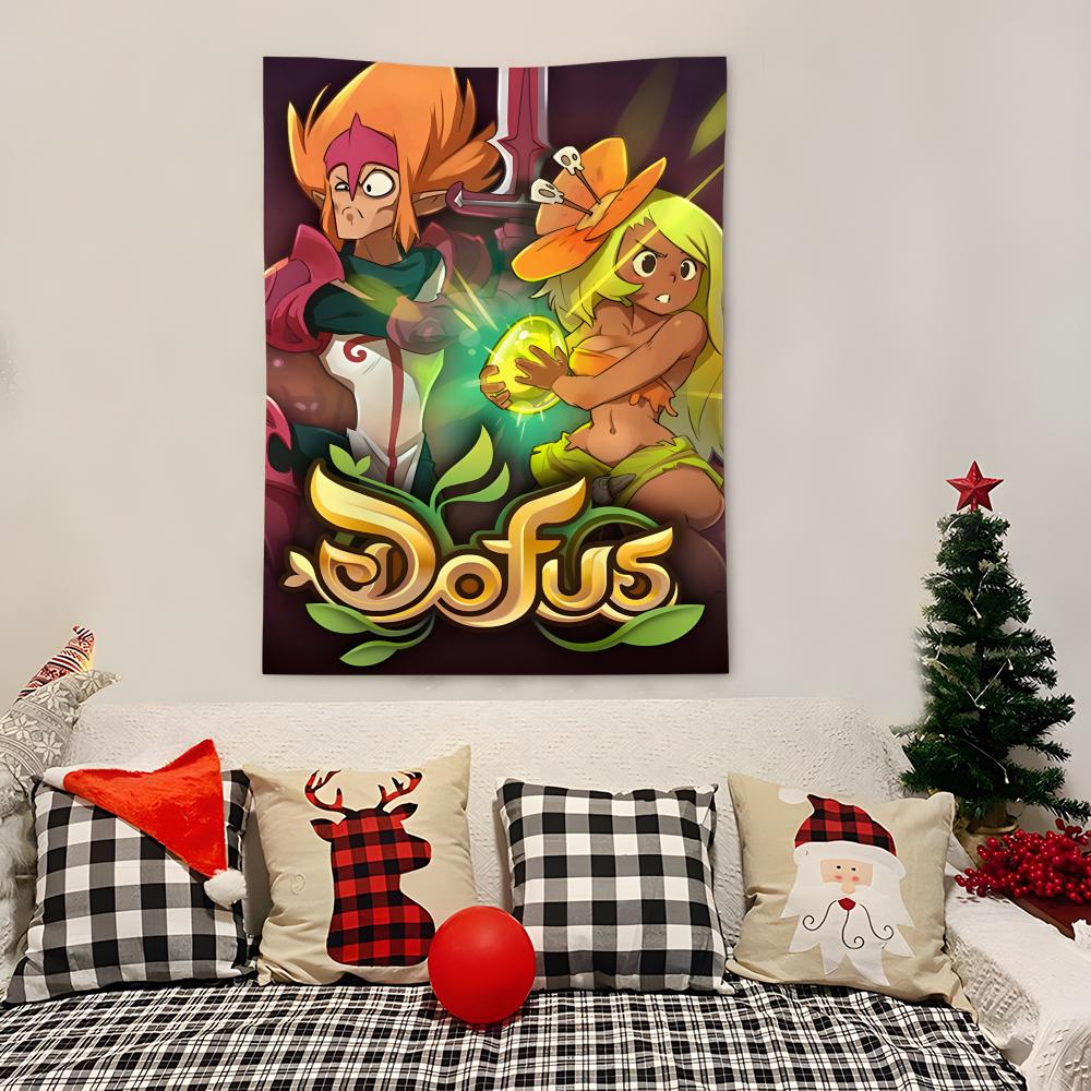 

Pretty Video Game Ddofus Tapestry Decoration Art Microfiber Background For Bedroom Living Bar Garden Outdoor Festival 74x94cm(29x37in)
