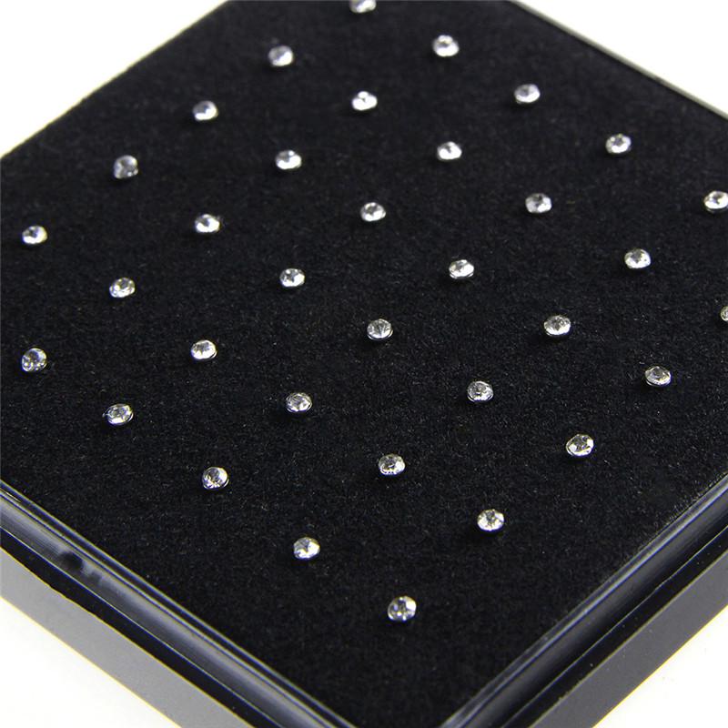 36X Nasenring Knochenstecker Edelstahl Körperpiercing Schmuck