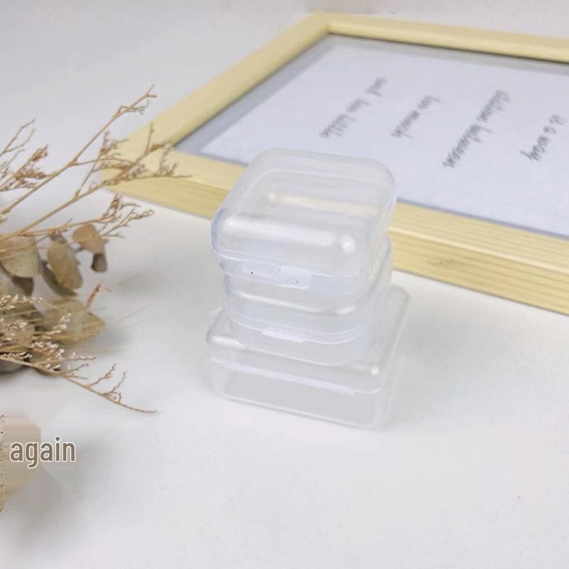Customizable Mini Transparent Plastic Jewelry and Earplug Storage Box
