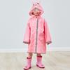 3D Children's Raincoat with Large Brim and Safety Reflective Strips for Boys, Girls, and Babies