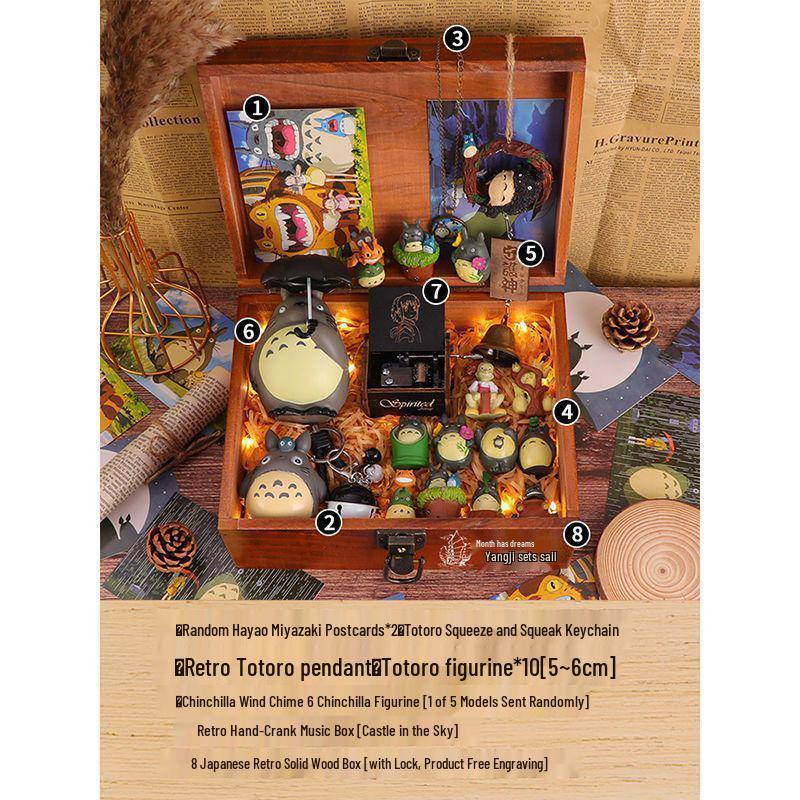 Hayao Miyazaki Figurine Gift Set for Female Friends - Perfect for Birthdays, Middle School, High School, or Graduation.