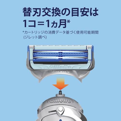 Gillette Electric Razor Body 3 Replacement Blades Razor Men's Sensitive Skin Skin Guard [.co.jp Exclusive]