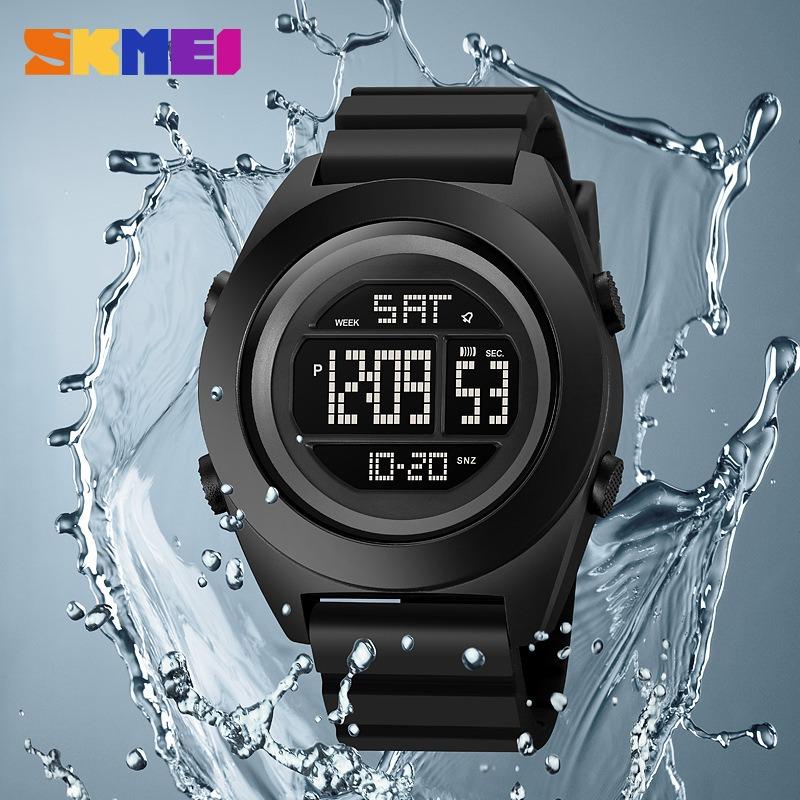 Fashion Sports Male and Female Students Multifunctional Alarm Clock Men's Watch Silicone Waterproof Electronic Watch