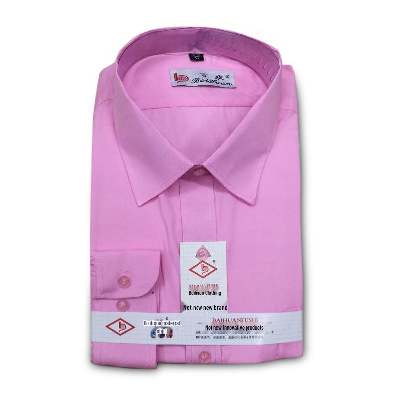 

Classic White Men s Shirt for Business, Casual, or Group Activities 45 розовый