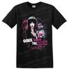 Elvira Gothic Queen Dog T Shirt W/ Pink Punk Art Horror Movie Tee Gift Idea