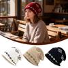 Jacquard Weave Knitted Hat Fair Isle Beanies Hat Retro Ear Protection Hat For Women