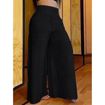 Women's High Waist Wide Leg Pants Spring/Summer Casual Solid Color Pants Yoga Pant