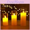 Christmas Led Candle Light With Pvc Material For Holiday Decor