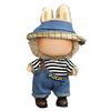 17cm Doll Clothes Set Hat Overalls Doll Outfit Playtime Doll Attire Easy Dressing Fashion Accessories