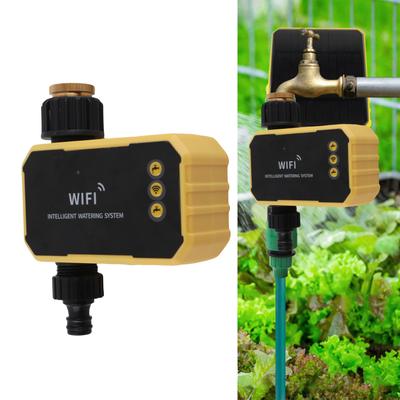Wifi Sprinkler Timer for Garden Hose, Solar Panel Smart Sprinkler Timer Automatic Irrigation Controller with App Suitable for Lawn Garden