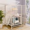 Iron Mesh Cat Cage Modern Indoor Duplex Luxury Creative Pet Villa Cat Cage Pet Supplies Stainless Steel Large Space Dog House