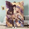 Wuthering Waves Cartethyia Anime Game Throw Lightweight 240g Flannel Blanket Soft Skin-friendly for Summer Cooling