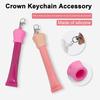 Porte-clés rouge à lèvres, capuchon, couronne en silicone, chapeau, porte-clés rouge à lèvres, sacs, sacs à dos, accessoire portable et polyvalent