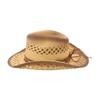 Simple Travel Beach Travel Denim Breathable Spring And Summer Hollow Windproof Sunscreen Straw Hat