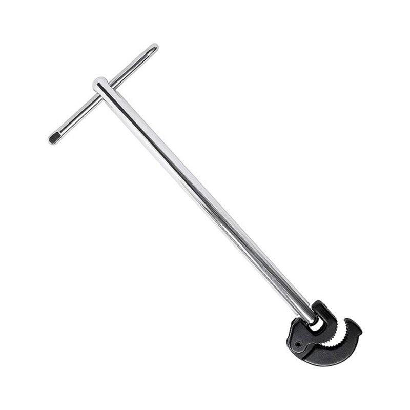 SHGO-11" Adjustable Basin Wrench, 3/8"- 1-1/4" Capacity For Under Sink Tap Nut Spanner, Plumbing Tool