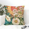 Classic Home Decor Floral Painting Pillow Case Linen Pillow Case Sofa Home Decor Cushion Cover Cushion Cove