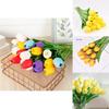 Exquisite No Color Fading Artificial Tulip Flowers For Cafe And Bookstore Decorations