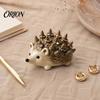 Bedroom Vanity Decor Hedgehog Ring Holder, Cute Resin Jewelry Organizer for Rings, Waterproof Animal Holder Storage Dresser Bathroom, Gift Women Girls