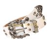 49MD Motorcycle Belt Rivets Decorated Adjustable Length 115cm Unisex Waist Belt