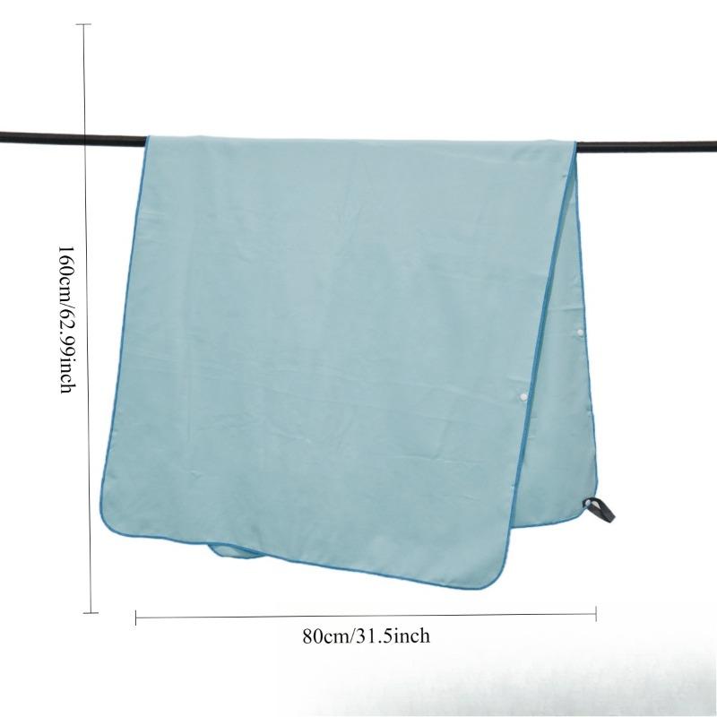 Ultra-fine Fiber Bath Towel Absorbent Quick Drying Towel Double-sided Velvet Sports Towel Custom Beach Towel синий