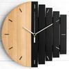 Irregular Abstract Industrial Style Wall Clock Simple Creative Big Wooden Quartz Wall Clock Living Room Bedroom Home Decoration