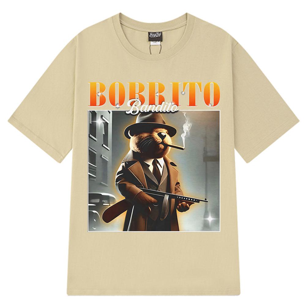 Bobrito Bandito Lustiges Italienisches Gehirnfäule Meme Grafik Mode Design T-Shirt Unisex Damen Harajuku T-Shirts Freizeit Baumwoll-T-Shirts