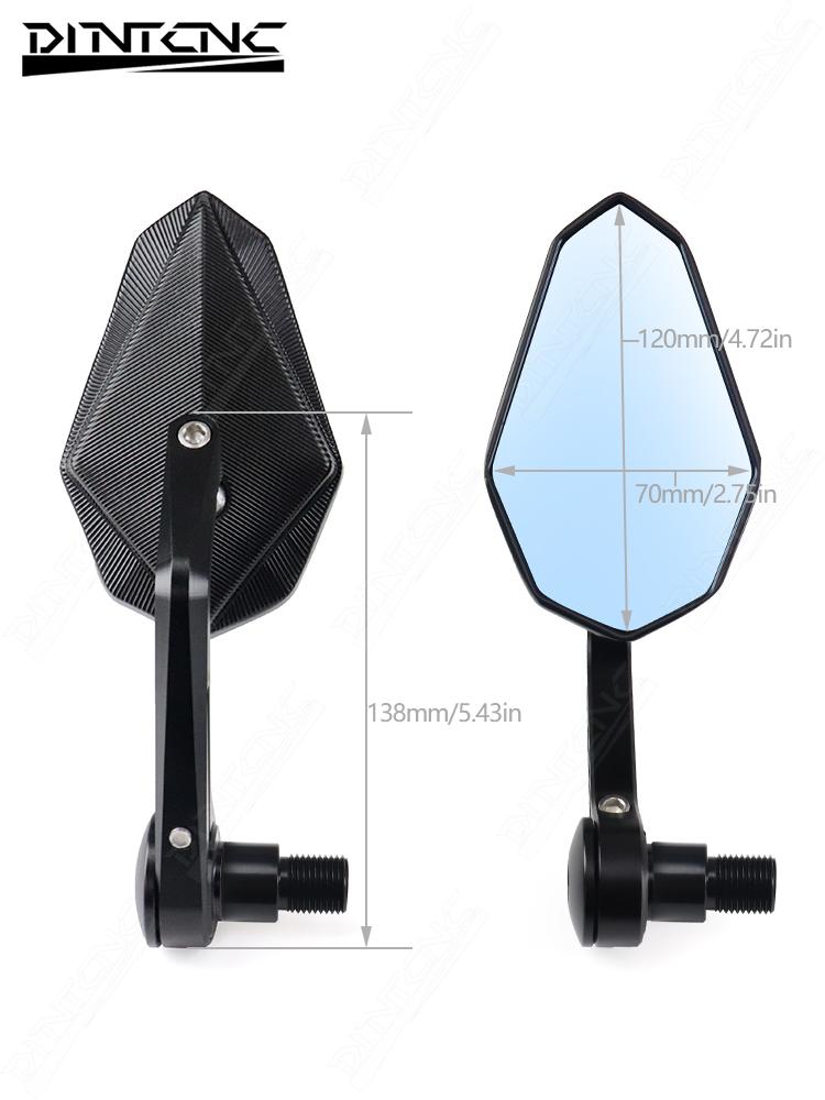 For YAMAHA MT07 MT09 MT10 SP FZ1 FZ6 XJ6 XSR 700 TDM 900 T-MAX 530 TMAX Motorcycle Handlebar End Mirror Bar Side Rearview Mirror