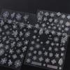 Laser Snowflake Christmas Laser Nail Stickers French Lines Christmas Nail Decorations  Girls