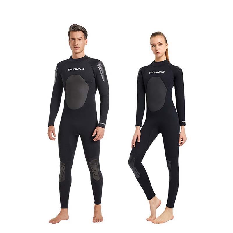 Haimingsha Men's 3mm Long-Sleeve Full Wetsuit